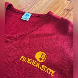Vintage 1970s FSU Artex Sweater Sz M